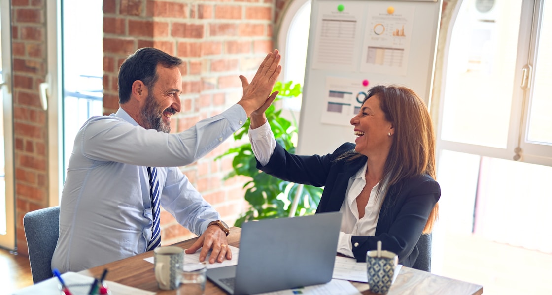 Équipe professionnelle en collaboration